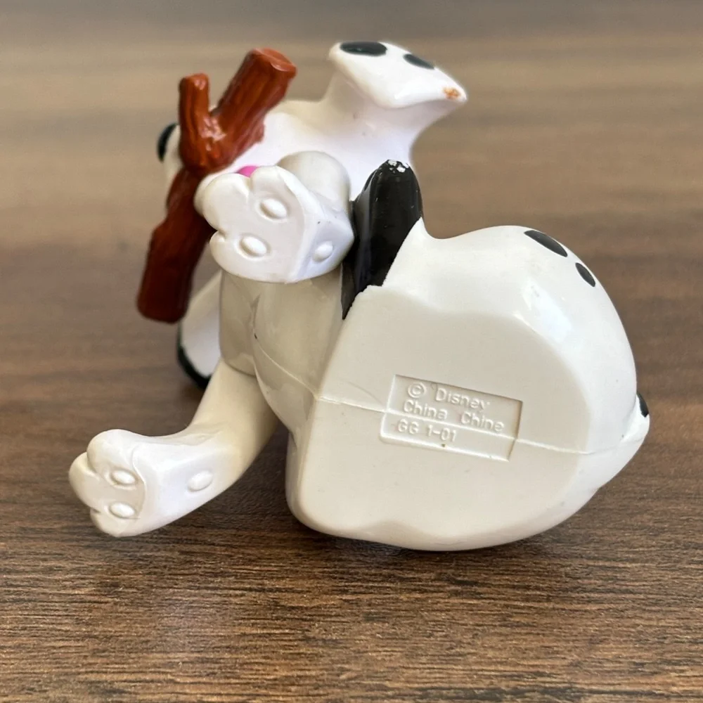 VINTAGE Disney 101 Dalmations Girl Dog Stick Toy Figure Collectible Cake Topper